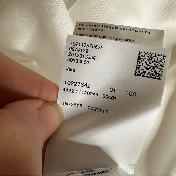 NWOT Hugo Boss Jats Slim Fit Short Sleeve Shirt 16 41 US M - Picture 5 of 8